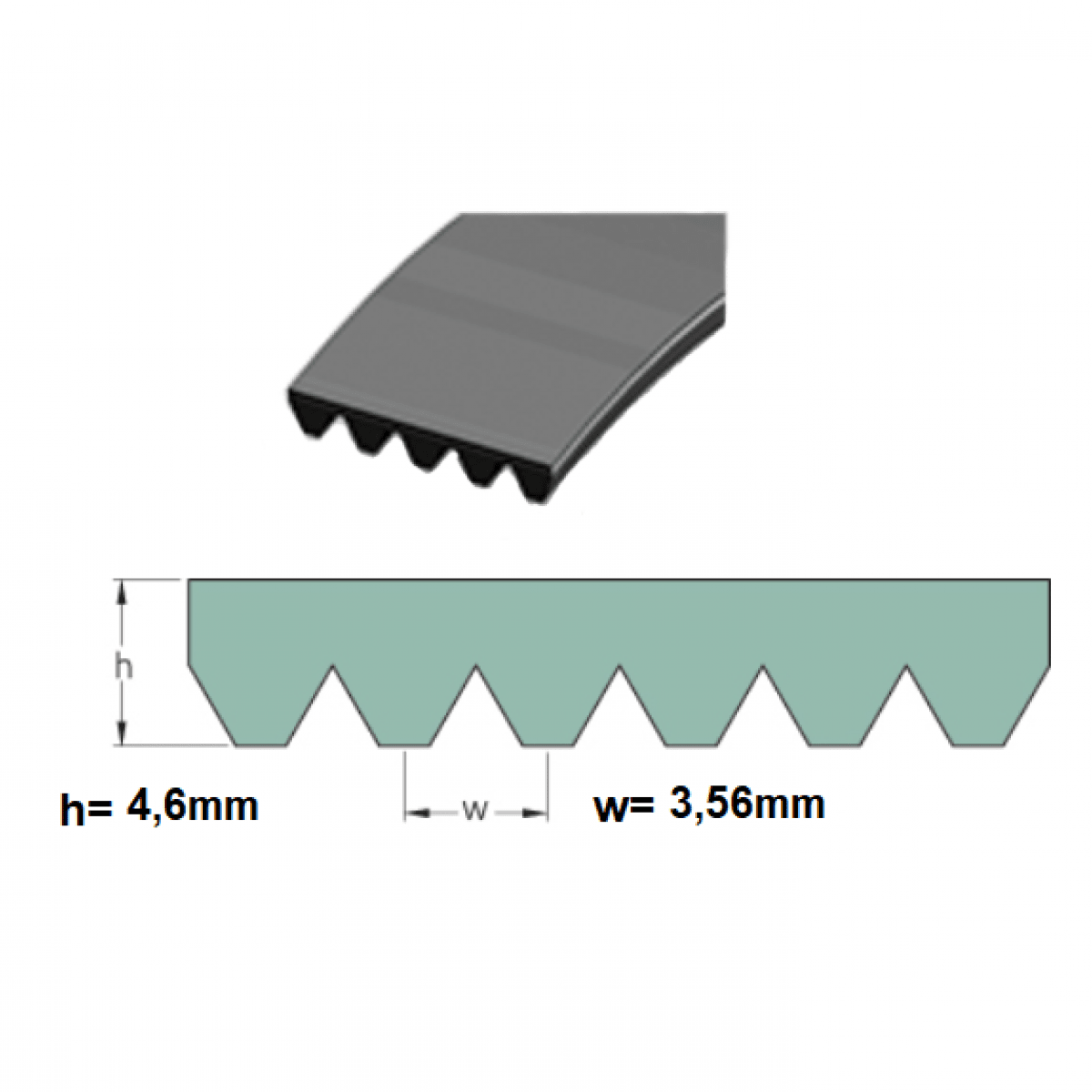 Remen 8 PK 2045 Optibelt